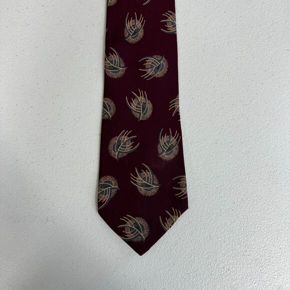Giorgio Armani Cravatte Tie Mens Burgundy 55"X3.5"Made In Italy Vintage - Picture 2 of 12